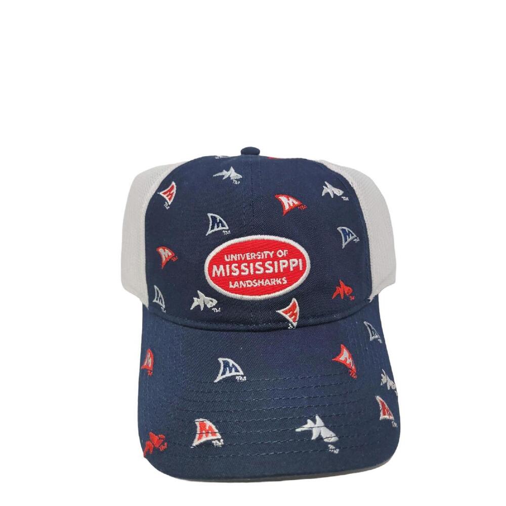 University of Mississippi Landsharks The Game Men's Snapback  Mesh Trucker Hat